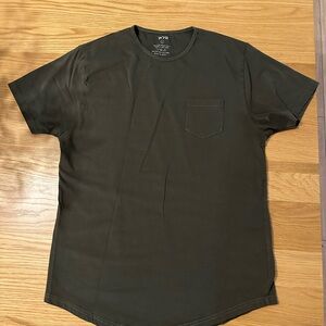 Men's Olive Green Pocket T-Shirt